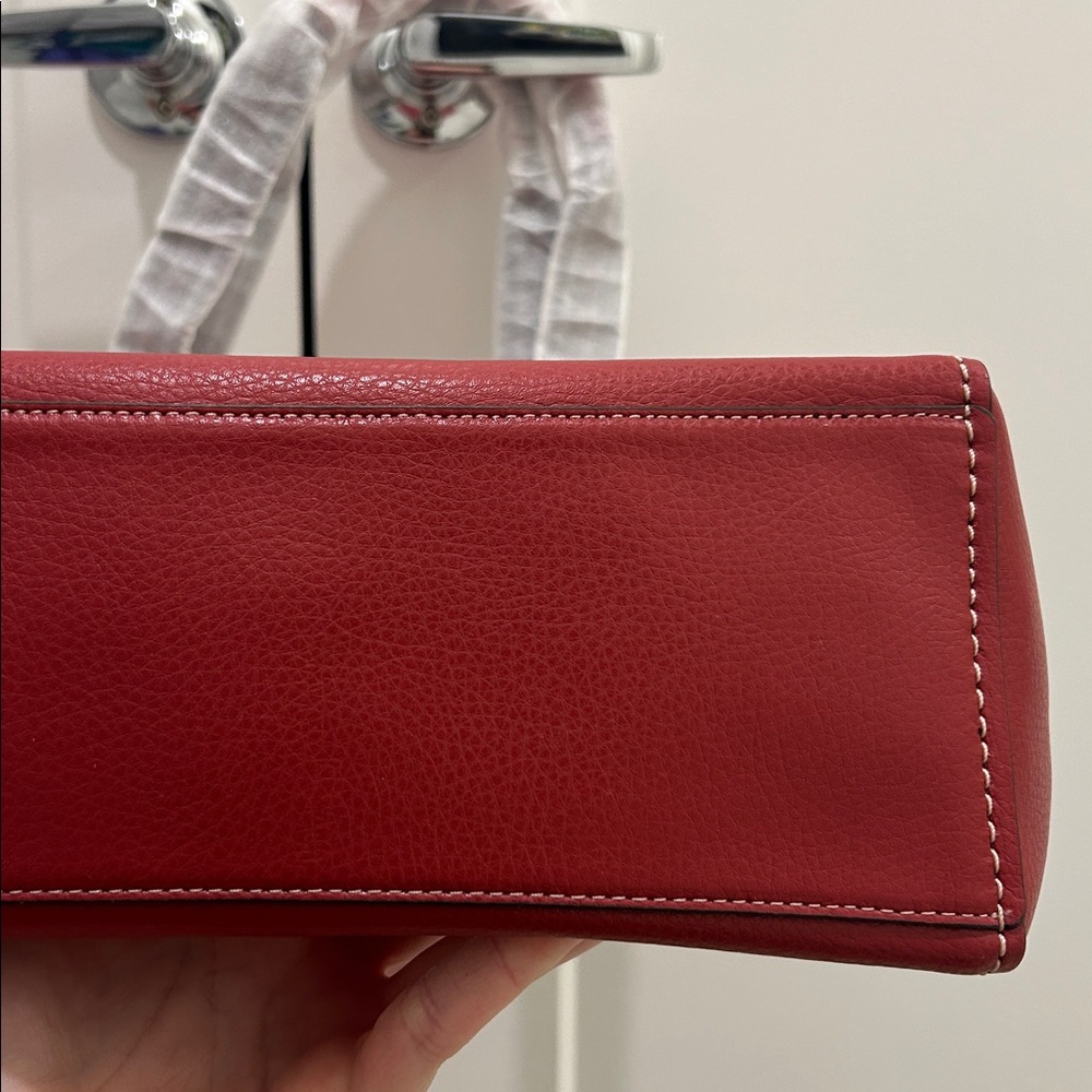 Coach (NWT) Derby Tote in Red/Oxblood - Picture 14 of 16